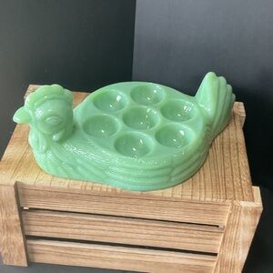 Jadeite Egg Holder